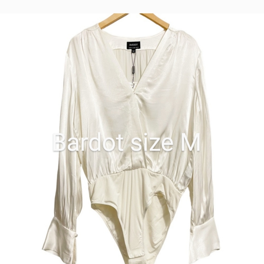 Bardot Women's White Bodysuit Top Size 8